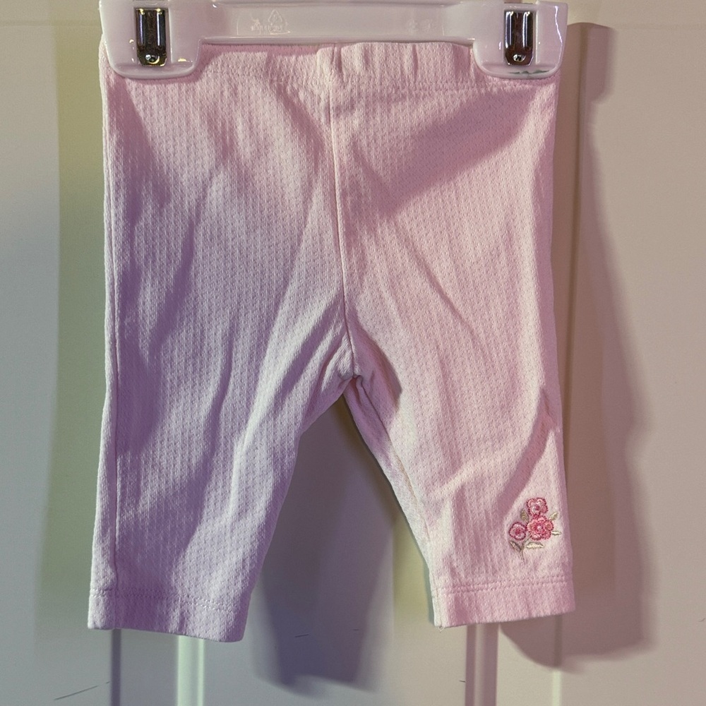 Baby Girl Pink 2 piece set with Floral Embroidery - Picture 8 of 12